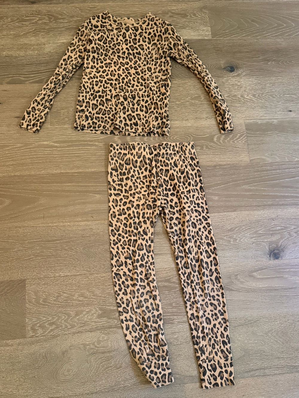GAP Kids Leopard-Print Pajama Set - Tan & Black